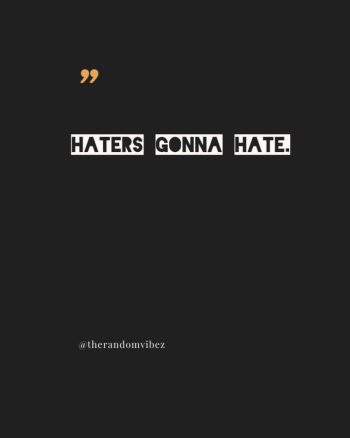 haters gonna hate quotes