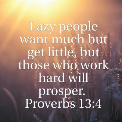 Lazy People Proverbs