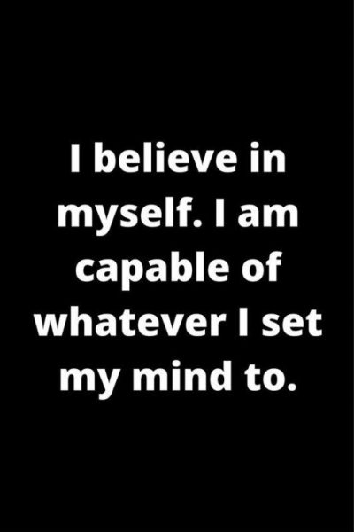 Affirmations For Believing In Yourself