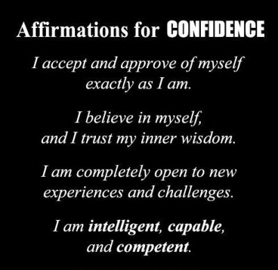 Great Affirmations For Confidence