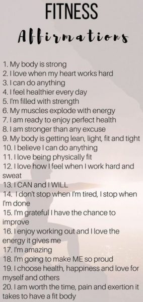 Positive Fitness Affirmations