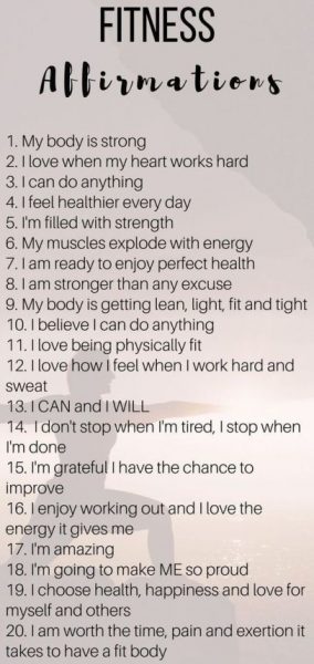 Positive Fitness Affirmations
