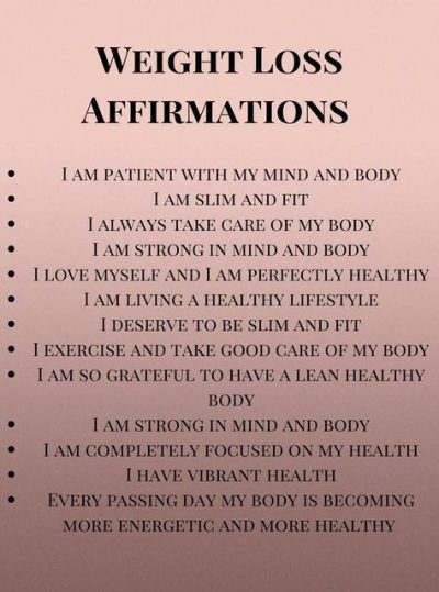 Weight Loss Affirmations