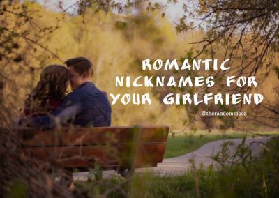 Romantic Nicknames Girlfriend