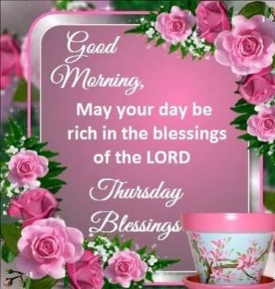 Good Morning Thursday Blessings