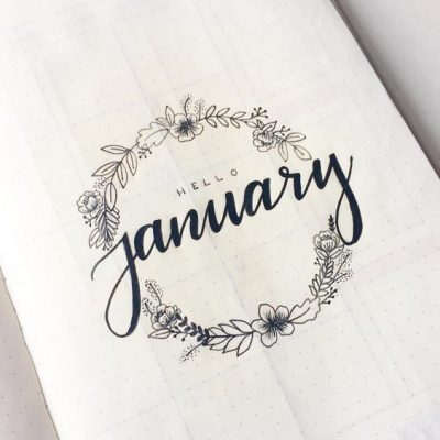 Hello January Handlettering Img