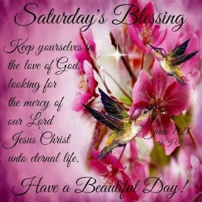 Saturday Blessing Prayer