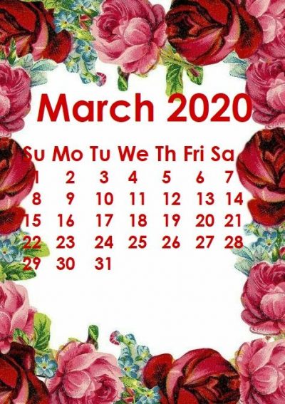 Free Hello March Calendar 2020