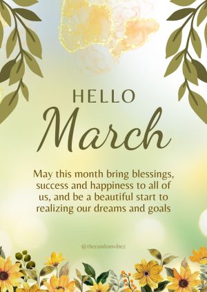Welcome March Image