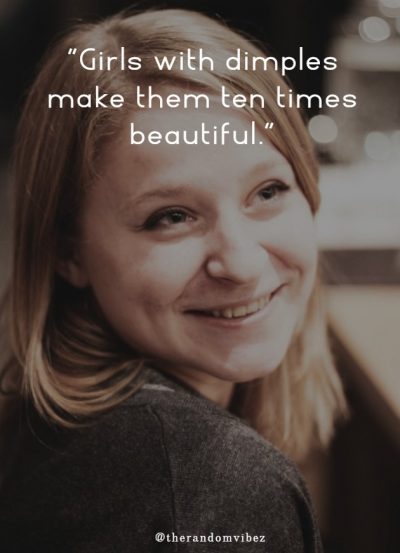 Cute Dimple Girl Quotes
