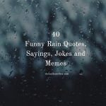 Funny Rain Sayings