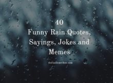 Funny Rain Sayings