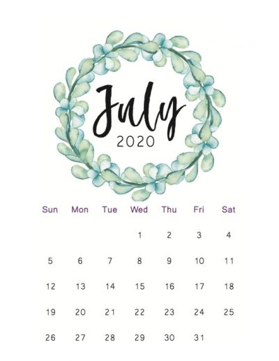 July Calendar Photos