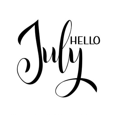 July Hand Lettering Picture