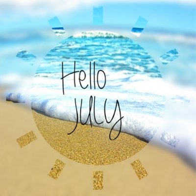 Welcome July Background Pic