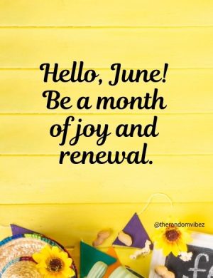welcome june wishes