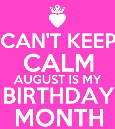 August Birthday Month Image