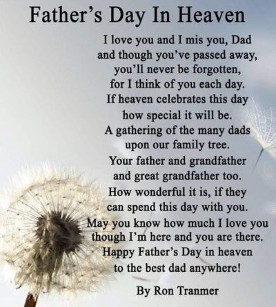 Fathers Day In Heaven Sayings