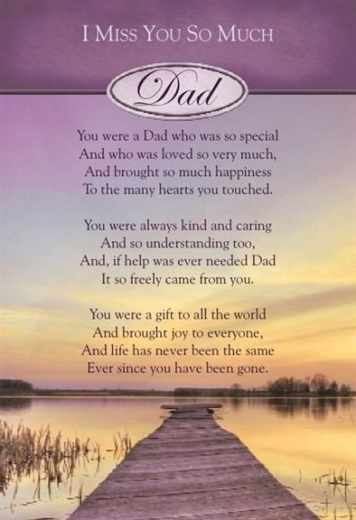 Fathers Day Poems for my Dad in Heaven