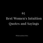 Best Women's Intuition Quotes and Sayings