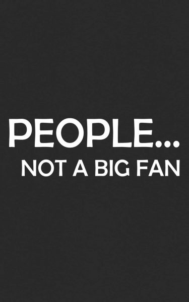 Big Fan Introvert Quotes Sign