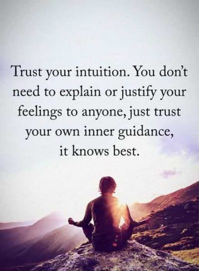 Follow Your Intuition