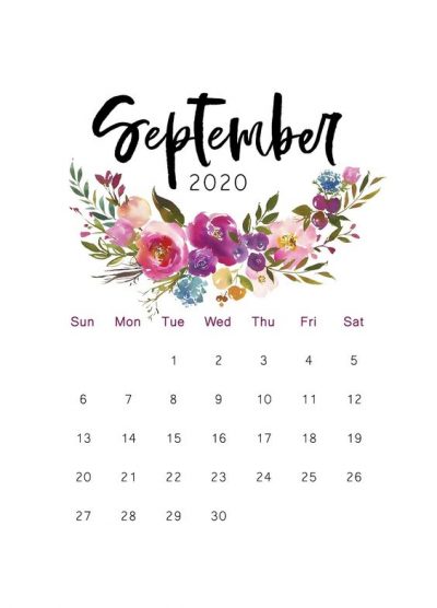 September Calendar Photos