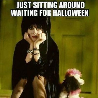 Funny Picture On Waiting For Halloween