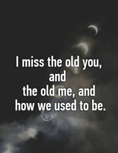 Short Quotes On Missing The Old You