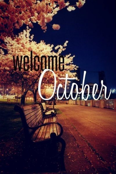 Welcome October Month 2021
