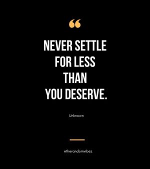 never settle quotes