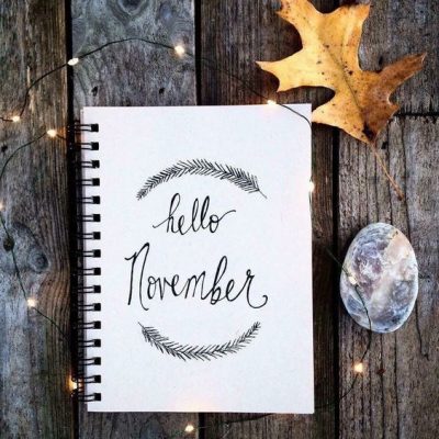 November Hand Lettering Picture