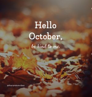 Sweet October Sayings