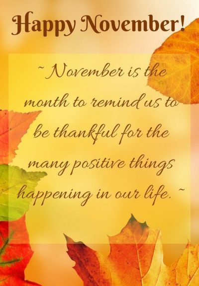 Thankful November Greetings
