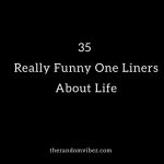 35 Really Funny One Liners About Life