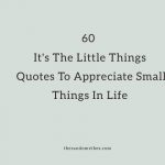 60 It's The Little Things Quotes To Appreciate Small Things In Life