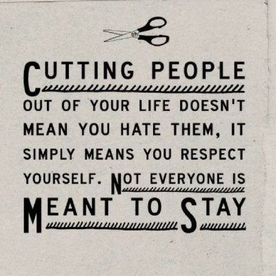 Cutting People Off Quotes