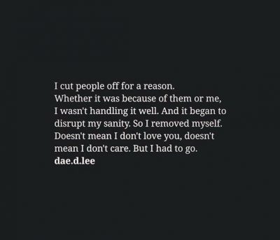 Cutting People Out Of My Life Quotes