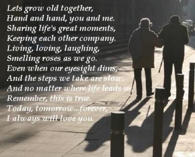 Growing Old Together Poems