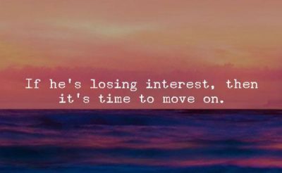 Inspirational Losing Interest Quotation