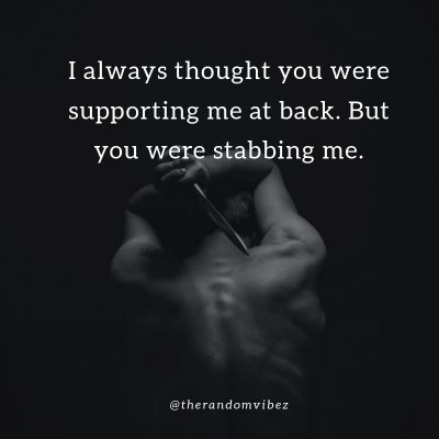 Sarcastic Backstabbing Quotes