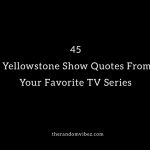 45 Yellowstone Show Quotes