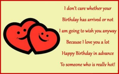 Happy Birthday In Advance Sayings