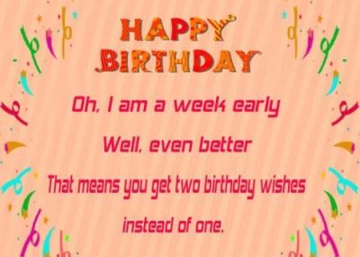 Happy Early Birthday Quotes