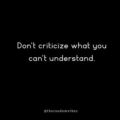 Negative Criticism Quotes