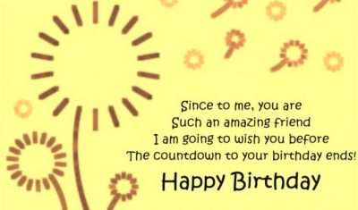 Pre-Birthday Greetings Quote