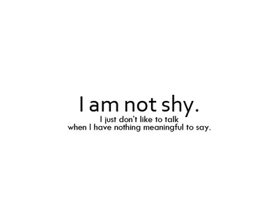 Quotes About Shy And Quiet People