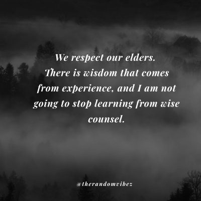 Respect Towards Elders Quotes