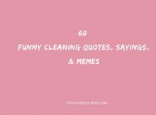 60 Funny Cleaning Quotes, Sayings, & Memes