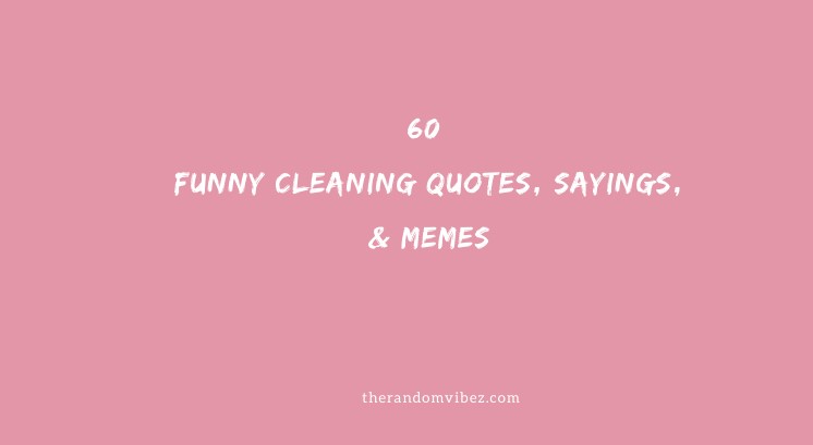 60 Funny Cleaning Quotes, Sayings, & Memes